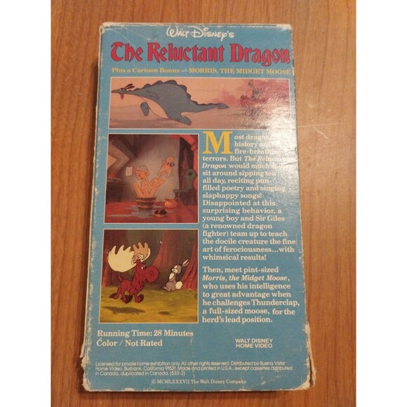 The Reluctant Dragon (VHS 1941) Walt Disney Classic Cartoon - Picture 3 of 7
